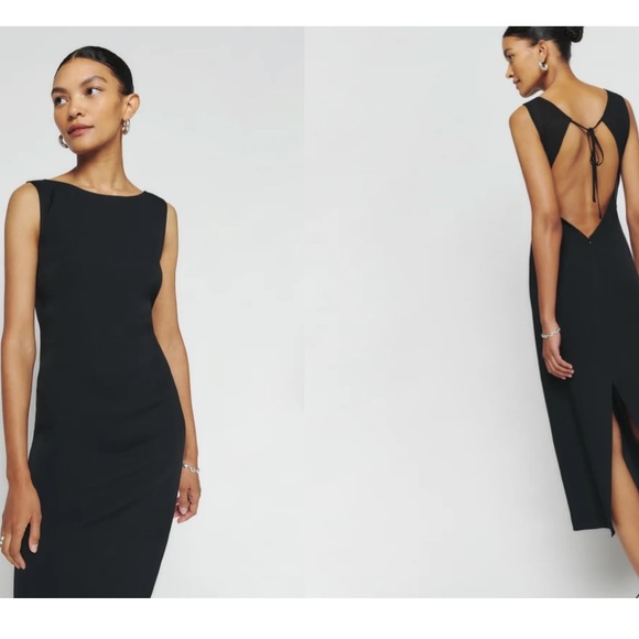 ❤️‍🔥NWT Reformation Damara Dress - Black - Picture 4 of 5